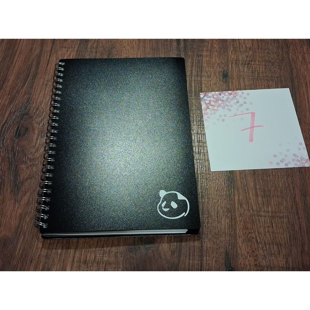 Unused Panda Planner Weekly 2.0 in Black - Plastic Cover Spiral Daily Planner